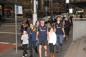 Craig and his family start at Australia Square
