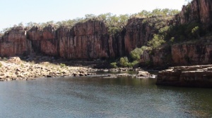The top section of Katherine Gorge